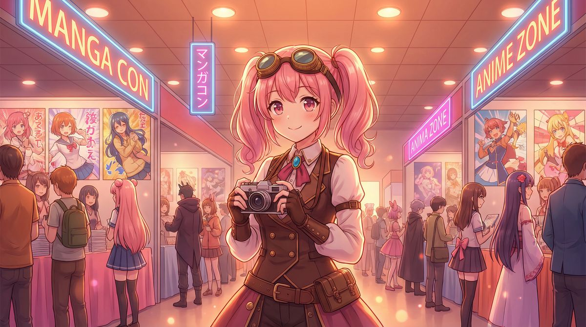 抖音风动漫-漫展少女日记